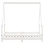 Estructura de cama para niños madera de pino blanco 70x140 cm de vidaXL, Cunas y camas para niños - Ref: Foro24-834487, Preci...