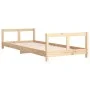 Children's bed frame solid pine wood 80x200 cm by vidaXL, Cribs and beds for children - Ref: Foro24-834420, Price: 75,94 €, D...