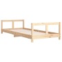Kinderbettgestell aus massivem Kiefernholz 80x200 cm von vidaXL, Kinderbetten und Betten für Kinder - Ref: Foro24-834420, Pre...