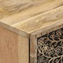 Mesita de noche madera maciza de mango 50x33x60 cm