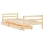 Estructura de cama para niños con cajones madera pino 90x200 cm de vidaXL, Cunas y camas para niños - Ref: Foro24-834438, Pre...