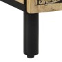 Mesita de noche madera maciza de mango 50x33x60 cm
