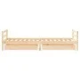 Estructura de cama para niños con cajones madera pino 90x200 cm de vidaXL, Cunas y camas para niños - Ref: Foro24-834438, Pre...