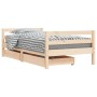 Child's bed frame with pine wood drawers 80x160cm by vidaXL, Cribs and beds for children - Ref: Foro24-834444, Price: 125,97 ...
