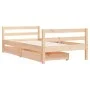 Child's bed frame with pine wood drawers 80x160cm by vidaXL, Cribs and beds for children - Ref: Foro24-834444, Price: 116,56 ...