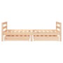 Child's bed frame with pine wood drawers 80x160cm by vidaXL, Cribs and beds for children - Ref: Foro24-834444, Price: 125,97 ...