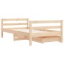 Child's bed frame with pine wood drawers 80x160cm by vidaXL, Cribs and beds for children - Ref: Foro24-834444, Price: 125,97 ...