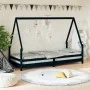 Black pine wood children's bed frame 80x200 cm by vidaXL, Cribs and beds for children - Ref: Foro24-834482, Price: 97,07 €, D...