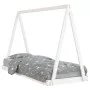 Estructura de cama para niños madera de pino blanco 80x200 cm de vidaXL, Cunas y camas para niños - Ref: Foro24-834535, Preci...