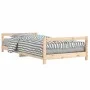 Estructura de cama para niños madera maciza de pino 90x200 cm de vidaXL, Cunas y camas para niños - Ref: Foro24-834393, Preci...