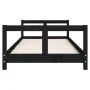 Black pine wood children's bed frame 80x200 cm by vidaXL, Cribs and beds for children - Ref: Foro24-834422, Price: 66,99 €, D...