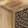 Armario auxiliar madera maciza de mango 60x33x75 cm