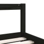 Black pine wood children's bed frame 80x200 cm by vidaXL, Cribs and beds for children - Ref: Foro24-834422, Price: 66,99 €, D...