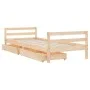 Estructura de cama infantil con cajones madera pino 90x190 cm de vidaXL, Cunas y camas para niños - Ref: Foro24-834447, Preci...