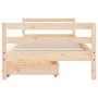 Children's bed frame with pine wood drawers 90x190 cm by vidaXL, Cribs and beds for children - Ref: Foro24-834447, Price: 116...