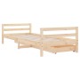 Children's bed frame with pine wood drawers 90x190 cm by vidaXL, Cribs and beds for children - Ref: Foro24-834447, Price: 116...