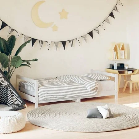 White pine wood children's bed frame 80x160 cm by vidaXL, Cribs and beds for children - Ref: Foro24-834400, Price: 82,45 €, D...