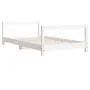 Kinderbettgestell aus weißem Kiefernholz, 80 x 160 cm von vidaXL, Kinderbetten und Betten für Kinder - Ref: Foro24-834400, Pr...