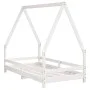 Bed frame for children made of white pine wood 80x160 cm by vidaXL, Cribs and beds for children - Ref: Foro24-834490, Price: ...