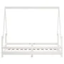 Bed frame for children made of white pine wood 80x160 cm by vidaXL, Cribs and beds for children - Ref: Foro24-834490, Price: ...