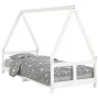 Estructura de cama para niños madera de pino blanco 80x200 cm de vidaXL, Cunas y camas para niños - Ref: Foro24-834451, Preci...
