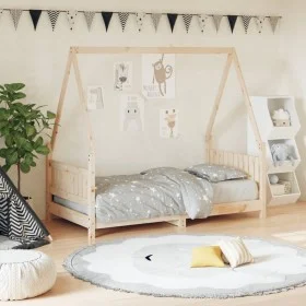 Children's bed frame solid pine wood 80x160 cm by vidaXL, Cribs and beds for children - Ref: Foro24-834504, Price: 103,29 €, ...