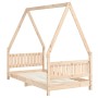 Children's bed frame solid pine wood 80x160 cm by vidaXL, Cribs and beds for children - Ref: Foro24-834504, Price: 101,41 €, ...