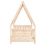 Children's bed frame solid pine wood 80x160 cm by vidaXL, Cribs and beds for children - Ref: Foro24-834504, Price: 101,41 €, ...