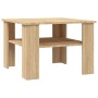 Sonoma oak plywood coffee table 60x60x42 cm by vidaXL, Coffee table - Ref: Foro24-800210, Price: 46,66 €, Discount: %