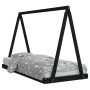Black pine wood children's bed frame 90x200 cm by vidaXL, Cribs and beds for children - Ref: Foro24-834539, Price: 90,23 €, D...