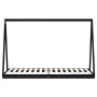Black pine wood children's bed frame 90x200 cm by vidaXL, Cribs and beds for children - Ref: Foro24-834539, Price: 90,23 €, D...