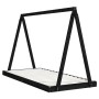 Black pine wood children's bed frame 90x200 cm by vidaXL, Cribs and beds for children - Ref: Foro24-834539, Price: 90,23 €, D...