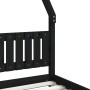 Black pine wood children's bed frame 80x200 cm by vidaXL, Cribs and beds for children - Ref: Foro24-834497, Price: 111,56 €, ...