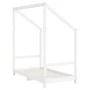 Estructura de cama para niños madera de pino blanco 70x140 cm de vidaXL, Cunas y camas para niños - Ref: Foro24-835707, Preci...