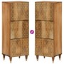 Aparador alto madera maciza de mango 40x33x110 cm