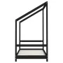 Black pine wood children's bed frame 80x160 cm by vidaXL, Cribs and beds for children - Ref: Foro24-835711, Price: 101,40 €, ...