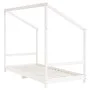 Estructura de cama para niños madera de pino blanco 90x190 cm de vidaXL, Cunas y camas para niños - Ref: Foro24-835713, Preci...