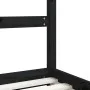 Black pine wood children's bed frame 90x200 cm by vidaXL, Cribs and beds for children - Ref: Foro24-835705, Price: 99,80 €, D...