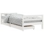 Children's bed frame and white pine wood drawers 90x190 cm by vidaXL, Cribs and beds for children - Ref: Foro24-834448, Price...
