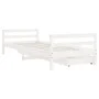 Children's bed frame and white pine wood drawers 90x190 cm by vidaXL, Cribs and beds for children - Ref: Foro24-834448, Price...