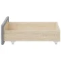 Cajones de cama 2 uds madera de ingeniería y tela gris claro de vidaXL, Camas y accesorios - Ref: Foro24-833910, Precio: 45,4...
