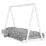White pine wood children's bed frame 90x200 cm by vidaXL, Cribs and beds for children - Ref: Foro24-834538, Price: 97,08 €, D...