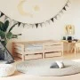 Children's bed frame with pine wood drawers 70x140 cm by vidaXL, Cribs and beds for children - Ref: Foro24-834441, Price: 130...
