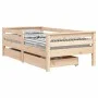 Children's bed frame with pine wood drawers 70x140 cm by vidaXL, Cribs and beds for children - Ref: Foro24-834441, Price: 130...