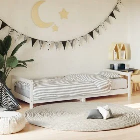 Estructura de cama para niños madera de pino blanco 80x200 cm de vidaXL, Cunas y camas para niños - Ref: Foro24-834391, Preci...