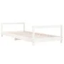 Estructura de cama para niños madera de pino blanco 80x200 cm de vidaXL, Cunas y camas para niños - Ref: Foro24-834391, Preci...