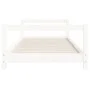 Estructura de cama para niños madera de pino blanco 80x200 cm de vidaXL, Cunas y camas para niños - Ref: Foro24-834391, Preci...