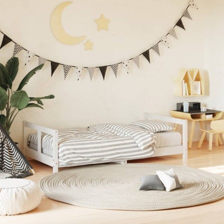 White pine wood children's bed frame 80x160 cm by vidaXL, Cribs and beds for children - Ref: Foro24-834430, Price: 85,03 €, D...