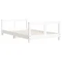 Estructura de cama para niños madera de pino blanco 80x160 cm de vidaXL, Cunas y camas para niños - Ref: Foro24-834430, Preci...