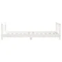 Estructura de cama para niños madera de pino blanco 80x160 cm de vidaXL, Cunas y camas para niños - Ref: Foro24-834430, Preci...